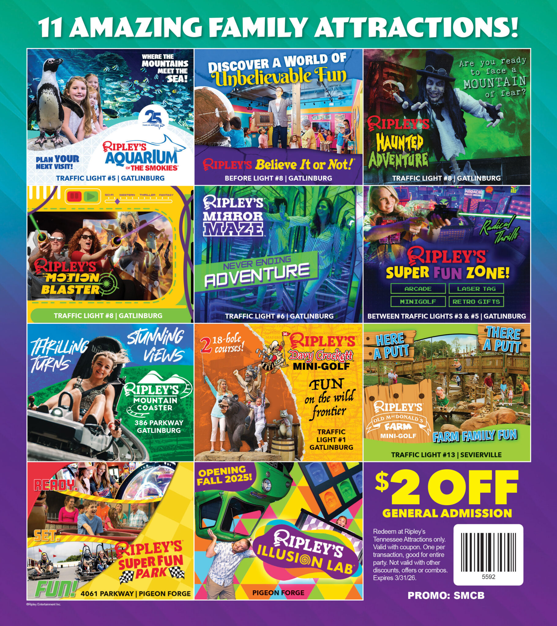 Ripley's Aquarium of the Smokies Gatlinburg, TN Smoky Mountain Coupon